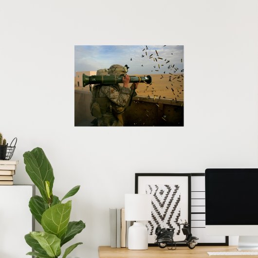 AT-4 Levend vuur Poster (Thuiskantoor)
