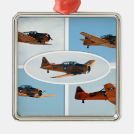 AT-6 Texaan WWII-oorlogsvliegtuig Keramisch Ornament
