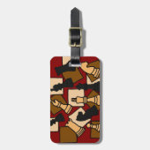 AT- Chess Piece Bagagelabel (Voorkant verticaal)