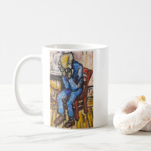 At Eternity's Gate Miniature Painting Koffiemok (Met donut)