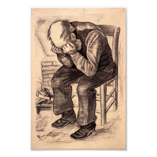 At Eternitys Gate - Van Gogh Foto Afdruk (Voorkant)