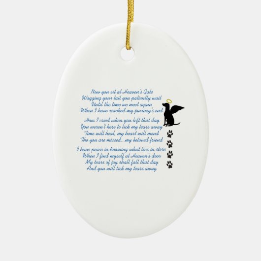 AT HEAVENS GATE KERAMISCH ORNAMENT (Voorkant)