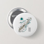 At Logo Appalachian Trail Hiking Map Ronde Button 5,7 Cm (Voorkant /achterkant)
