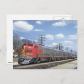 AT&SF EMD F-7 BRIEFKAART (Voorkant / Achterkant)