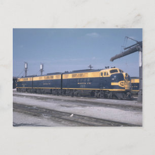 AT&SF EMD FT, set Briefkaart