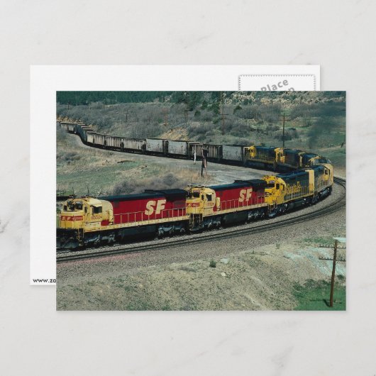 AT&SF GE BRIEFKAART (Voorkant / Achterkant)