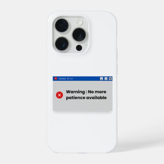 At some point, the system just stops responding. N iPhone Hoesje (Achterkant)