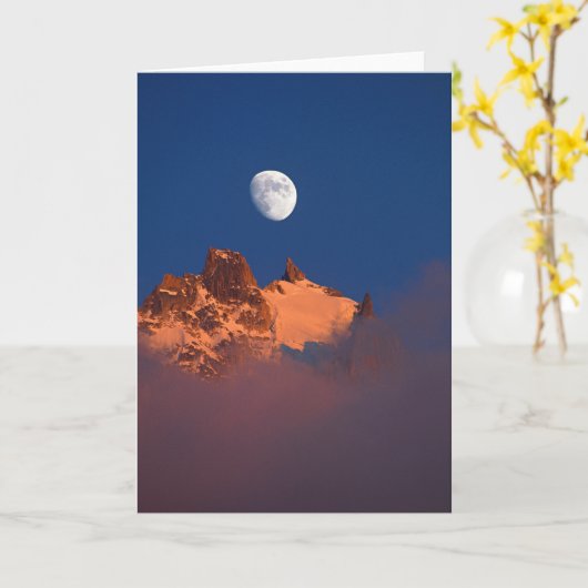 At Sunrise | Aiguille du Plan Chamonix, France Kaart (Gele Bloem)