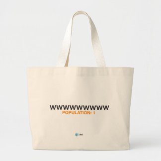 AT&T-bevolkingszak. Grote Tote Bag
