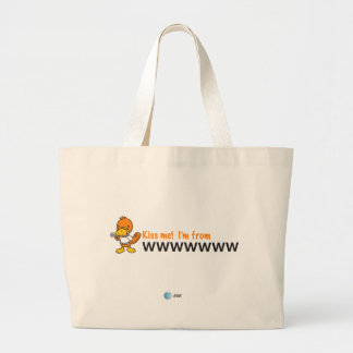 AT&T-kissenzak Grote Tote Bag