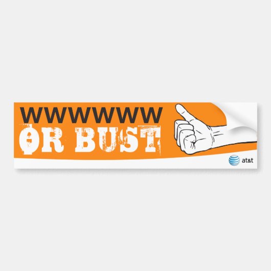 AT&T of stok Bumpersticker (Voorkant)