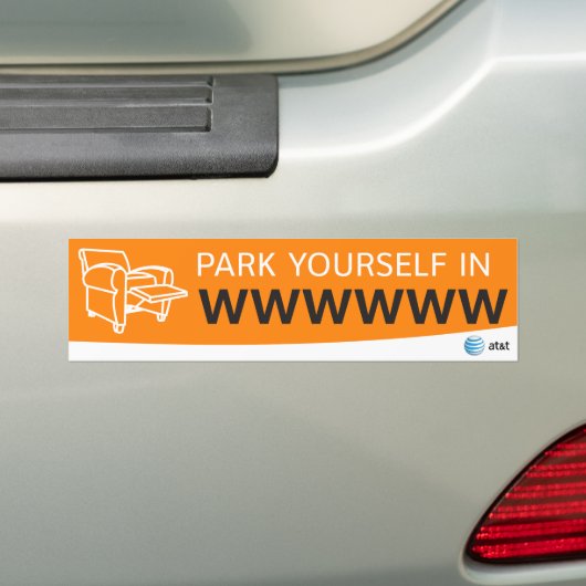 AT&T parkeren uzelf sticker (Op auto)