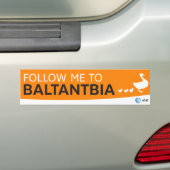 AT&T-volgsticker Bumpersticker (Op auto)
