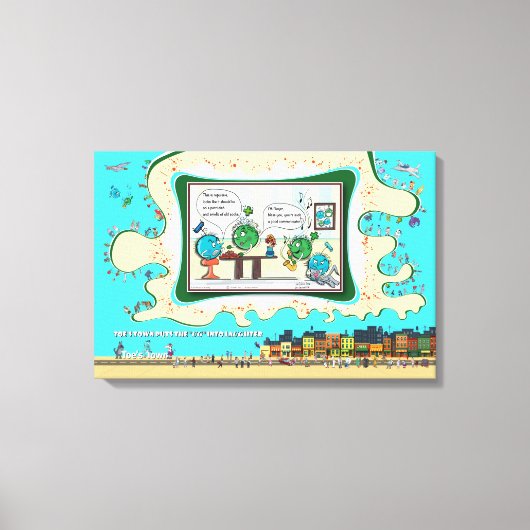 At The Atomic Residence | Excuus 24x16 Canvas Afdruk (Voorkant)