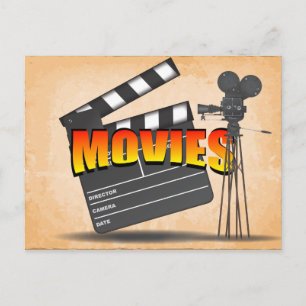 At The Movies Vintage Briefkaart
