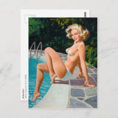 At the Pool Briefkaart (Voorkant / Achterkant)