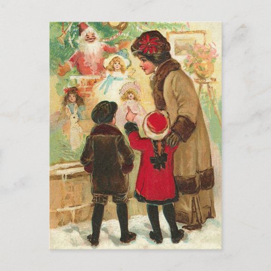 At The Toy Store Window Briefkaart (Voorkant)