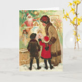 At The Toy Store Window Kaart (Gele Bloem)