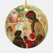 At The Toy Store Window Keramisch Ornament (Achterkant)