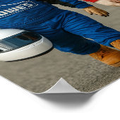 "At The Track" Poster (Hoek)