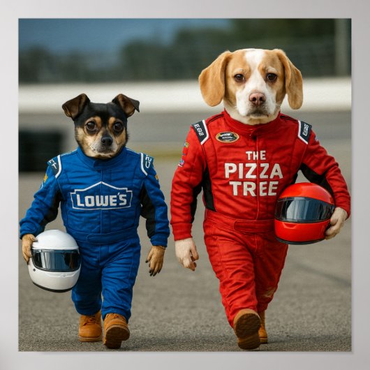 "At The Track" Poster (Voorkant)