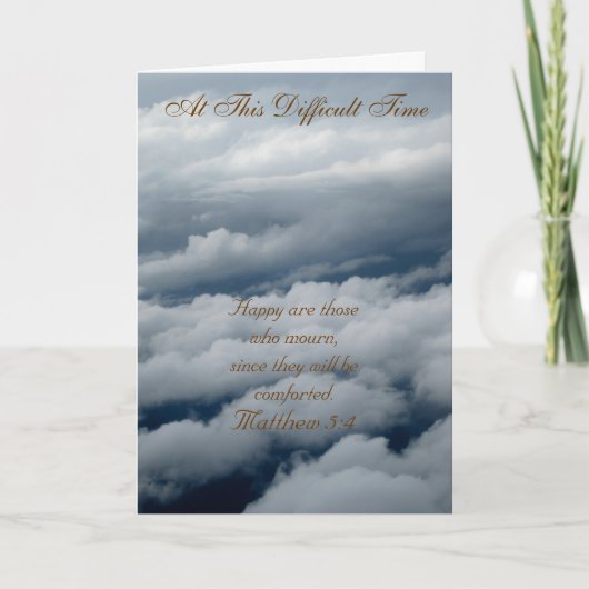 At This Difficult Time Greeting Card Kaart (Voorkant)