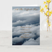 At This Difficult Time Greeting Card Kaart (Gele Bloem)