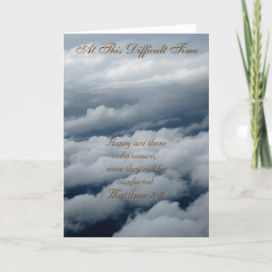 At This Difficult Time Greeting Card Kaart
