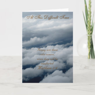 At This Difficult Time Greeting Card Kaart