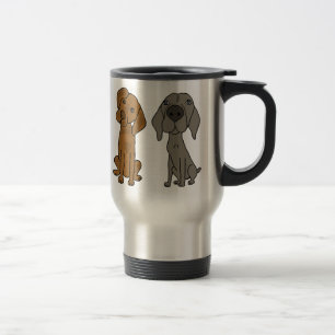 AT- Weimaraner en Pointer Travel Mug Reisbeker