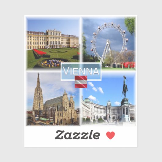 AT Wenen - Schloss Schonbrunn - Prater Fnfair - Sticker (Vel)