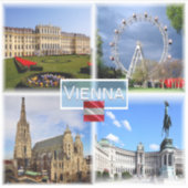 AT Wenen - Schloss Schonbrunn - Prater Fnfair - Sticker (Voorkant)