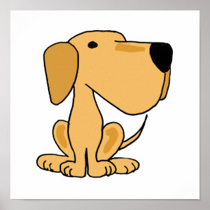 AT-Yellow Labrador Retriever Poster