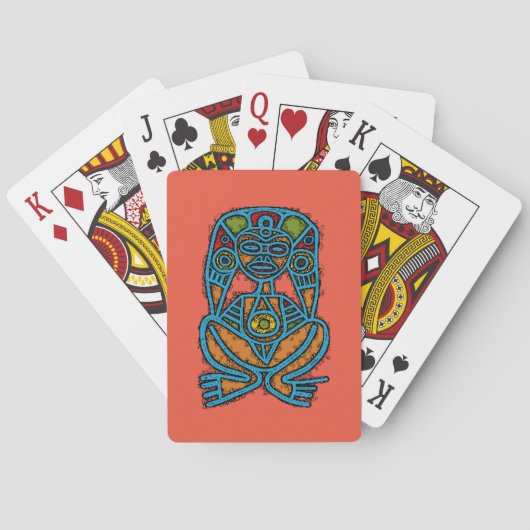 Atabey Goddess Inheems Symbool Pokerkaarten (Achterkant)