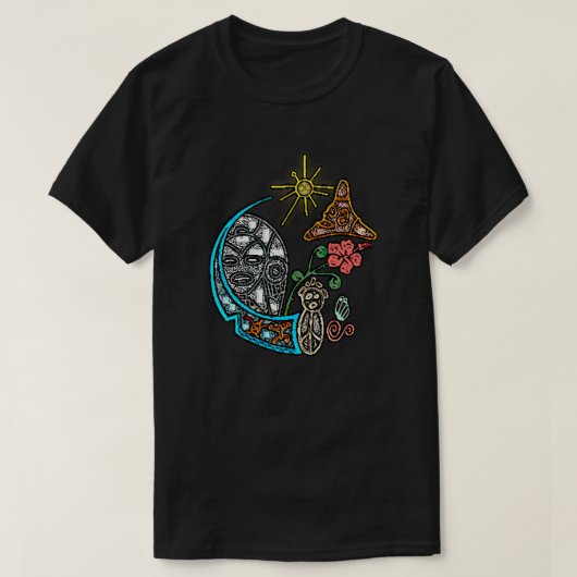 Atabey Taino Goddess Inheemse Symbolen T-Shirt (Design voorkant)