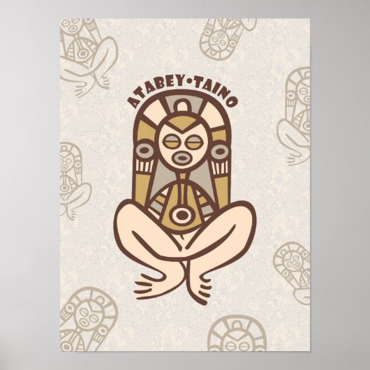 Atabey Taino Puerto Rico Wall Art Download Poster (Voorkant)