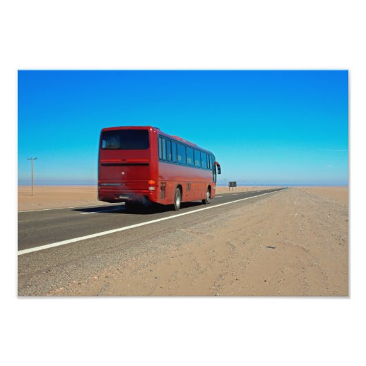 Atacama-bus, Chili Foto Afdruk (Voorkant)