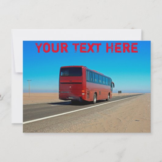 Atacama-bus, Chili-kaart (Voorkant)