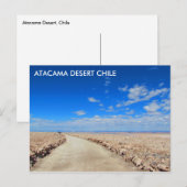 Atacama Desert, Briefkaart Chili (Voorkant / Achterkant)