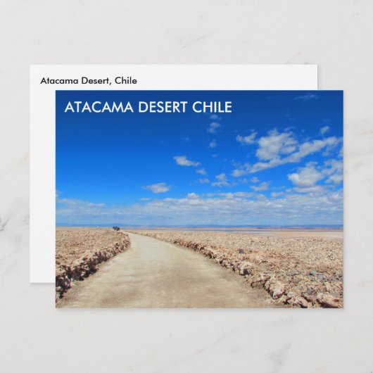 Atacama Desert, Briefkaart Chili (Voorkant / Achterkant)