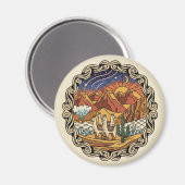 Atacama Desert Chile Magneet (Voorkant / Achterkant)