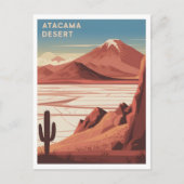 Atacama Desert Chile Vintage Briefkaart (Voorkant)