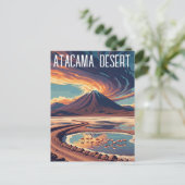 Atacama Desert Chili Briefkaart (Staand voorkant)