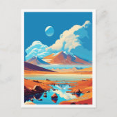 Atacama Desert Chili Reizen illustratie Briefkaart (Voorkant)