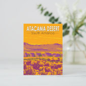 Atacama Desert Sunset Zuid-Amerika Reizen Briefkaart (Staand voorkant)