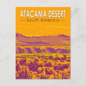 Atacama Desert Sunset Zuid-Amerika Reizen  Briefkaart (Voorkant)