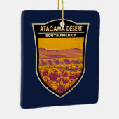 Atacama Desert Sunset Zuid-Amerika Reizen  Keramisch Ornament (Rechts)