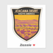 Atacama Desert Sunset Zuid-Amerika Reizen  Sticker (Vel)