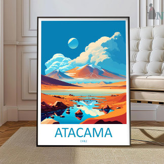 Atacama Desert Travel Print Wall Art Atacama Deser