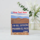 Atacama geoglyphs, Chili aanpasbaar Briefkaart (Staand voorkant)